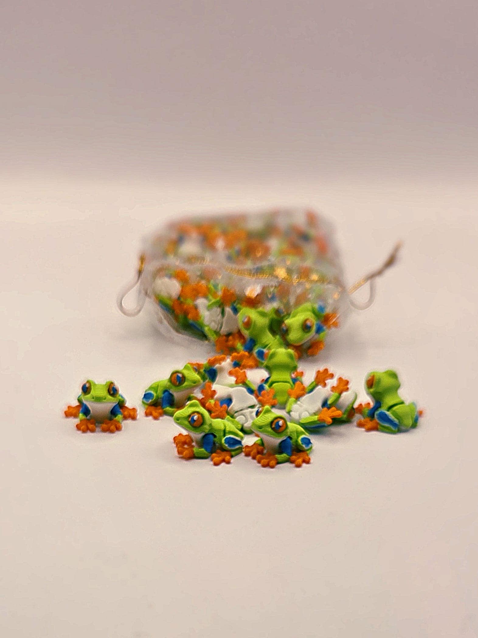 Flexi Tree Frogs 3D printed 1-inch mini