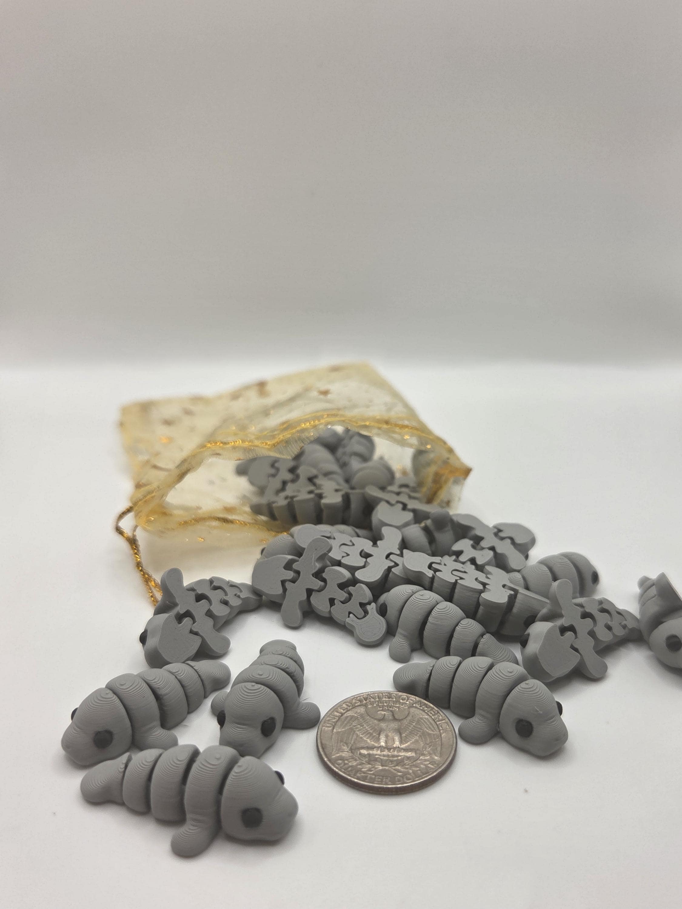 Manatees 3D printed 1-inch mini
