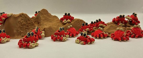 Crab 1-inch 3D printed mini