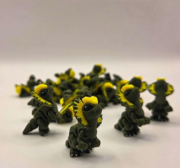 Dilophosaurus 1-inch 3D printed mini