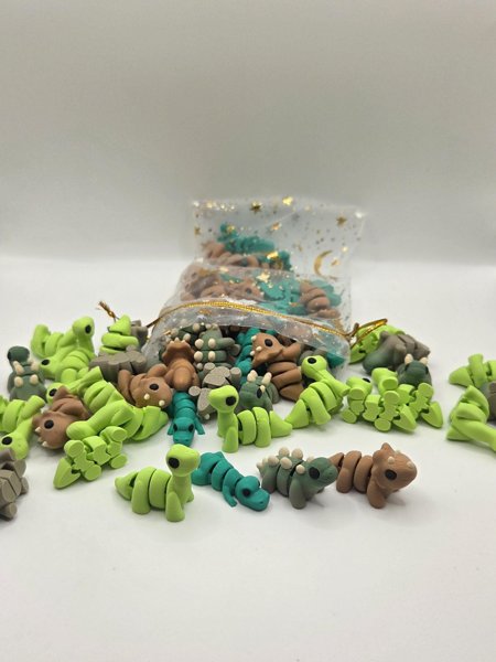 Dinosaur Bundle of 4 1-inch 3D printed minis