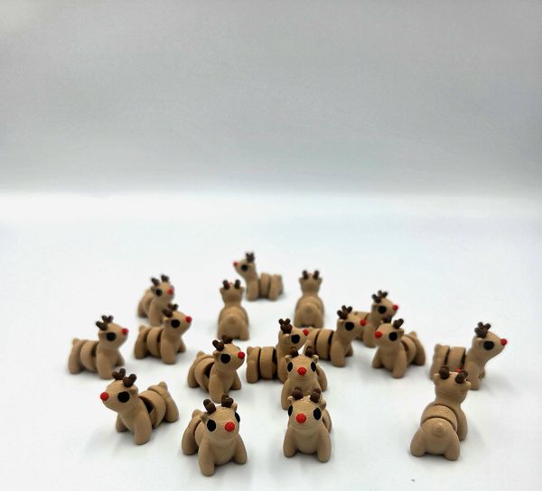 Reindeer Fidget 1-inch 3D printed mini