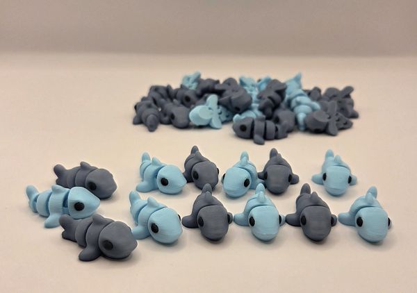 Shark 1-inch 3D printed mini