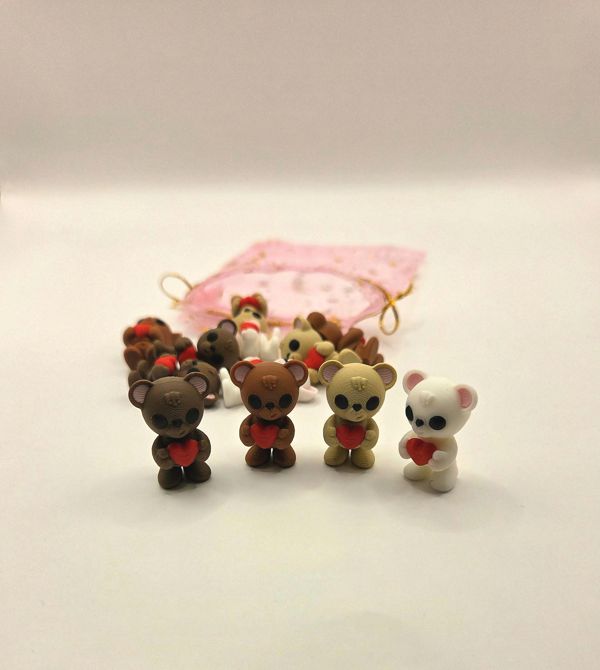 Teddy Bear 1-inch 3D printed mini