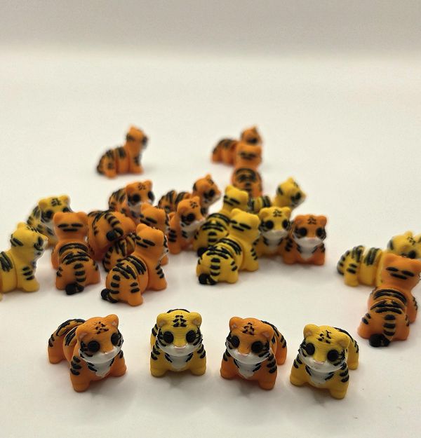 Tigers 1-inch 3D printed mini