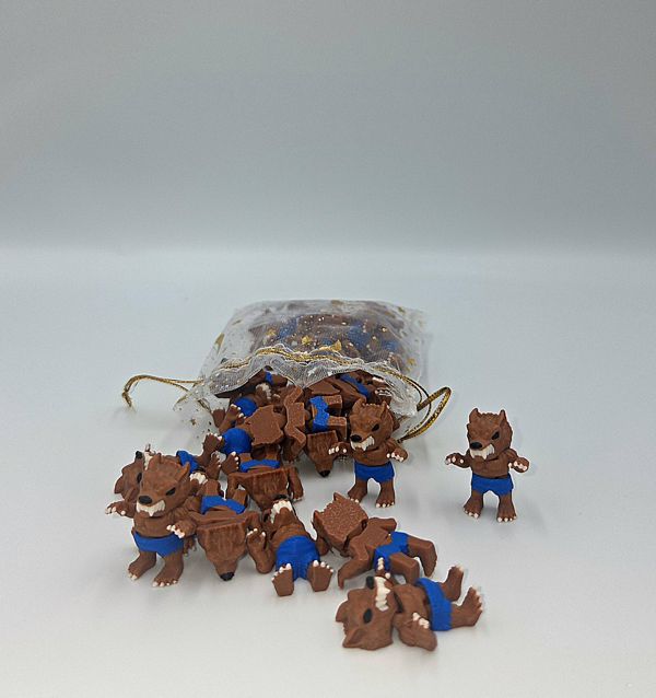 Werewolf Bundle 1-inch 3D printed mini
